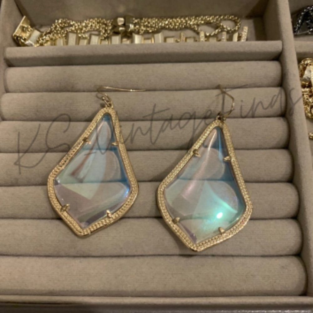 Kendra Scott Clear Iri Alexandra Earrings*